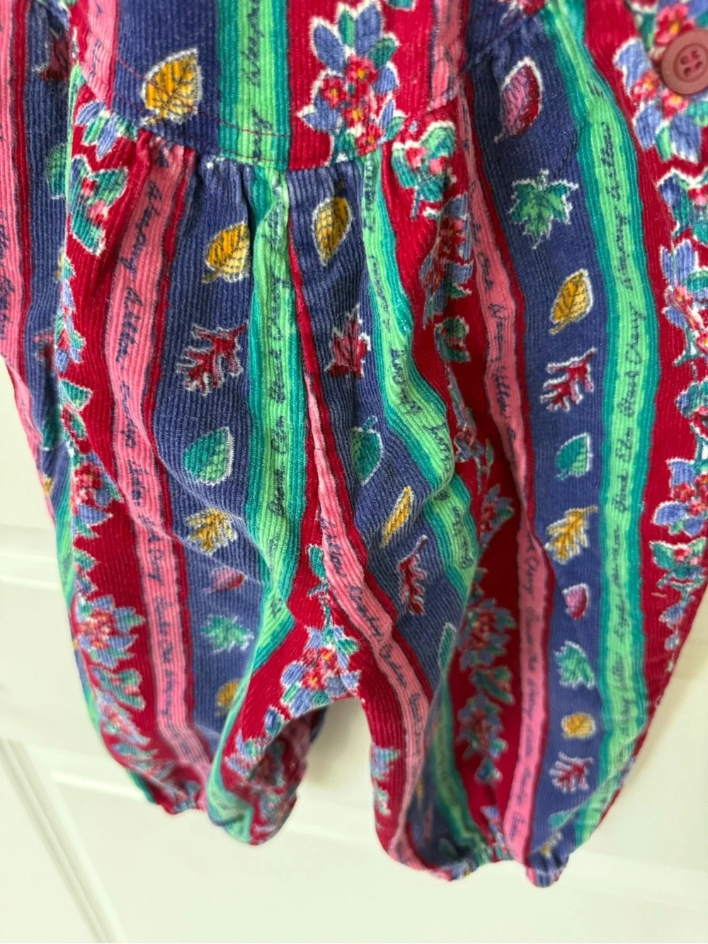 Oshkosh B’gosh Vintage 80s Corduroy Bubble Romper 18 Months